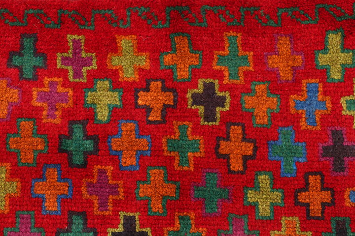 Red Baluchi 3' 11 x 5' 11 - No. 54988 - ALRUG Rug Store