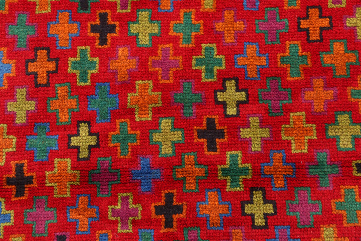 Red Baluchi 3' 11 x 5' 11 - No. 54988 - ALRUG Rug Store