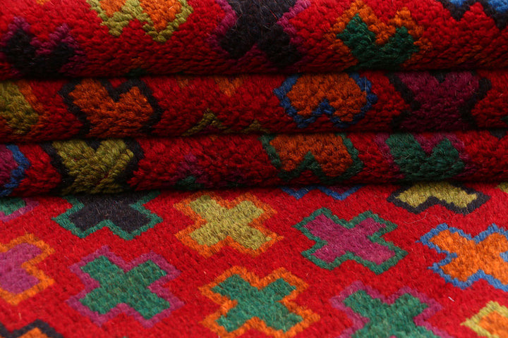 Red Baluchi 3' 11 x 5' 11 - No. 54988 - ALRUG Rug Store