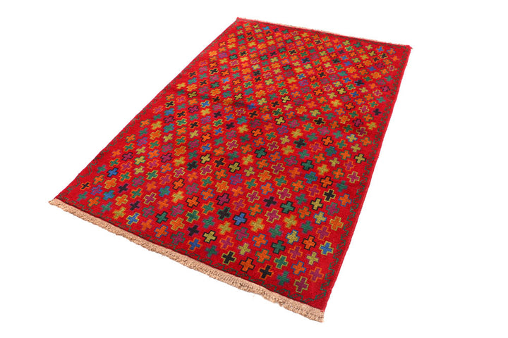 Red Baluchi 3' 11 x 5' 11 - No. 54988 - ALRUG Rug Store