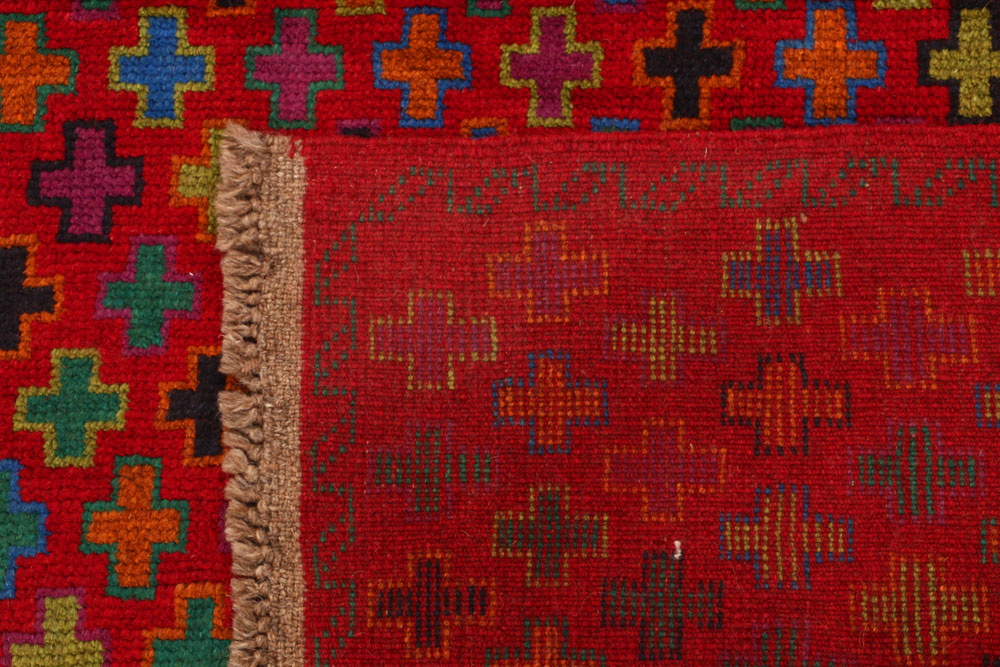 Red Baluchi 3' 11 x 5' 11 - No. 54988 - ALRUG Rug Store