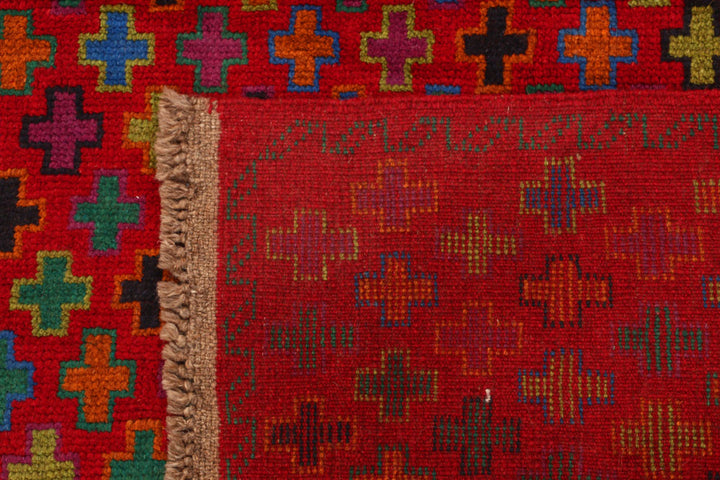 Red Baluchi 3' 11 x 5' 11 - No. 54988 - ALRUG Rug Store