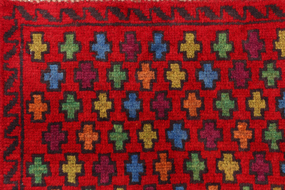 Firebrick Baluchi 3' 8 x 6' 4 - No. 54991 - ALRUG Rug Store