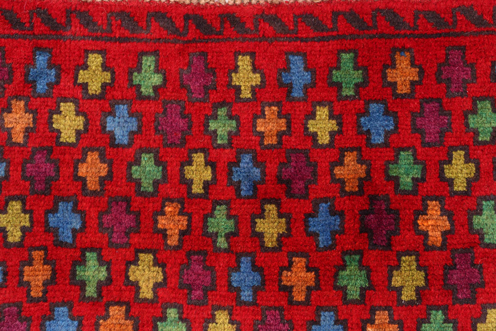 Firebrick Baluchi 3' 8 x 6' 4 - No. 54991 - ALRUG Rug Store