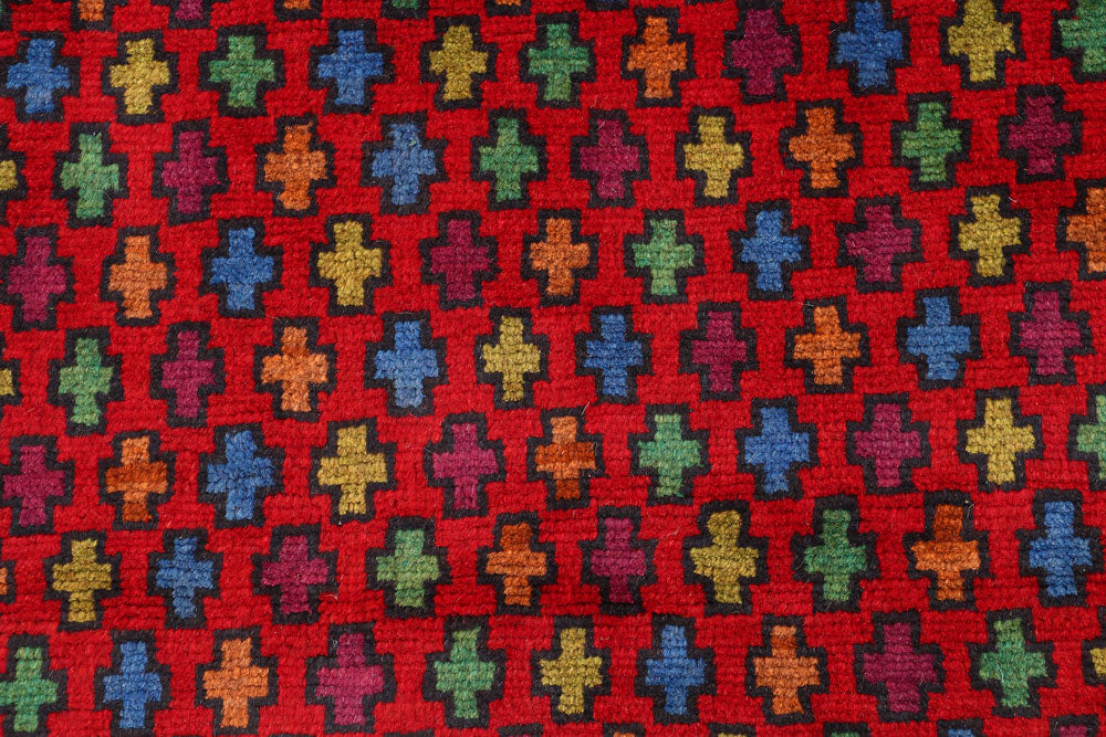 Firebrick Baluchi 3' 8 x 6' 4 - No. 54991 - ALRUG Rug Store