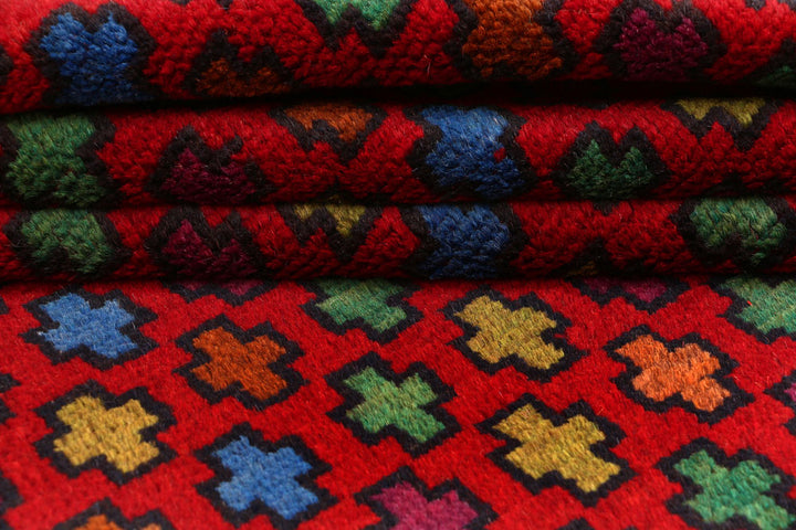 Firebrick Baluchi 3' 8 x 6' 4 - No. 54991 - ALRUG Rug Store