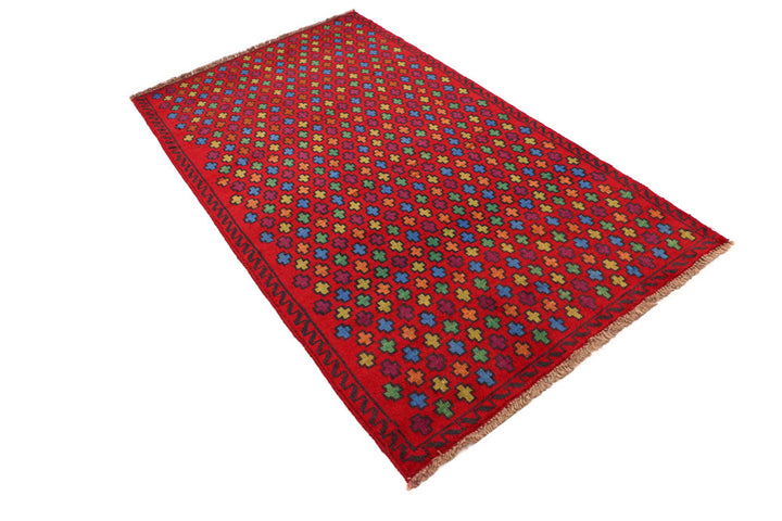 Firebrick Baluchi 3' 8 x 6' 4 - No. 54991 - ALRUG Rug Store