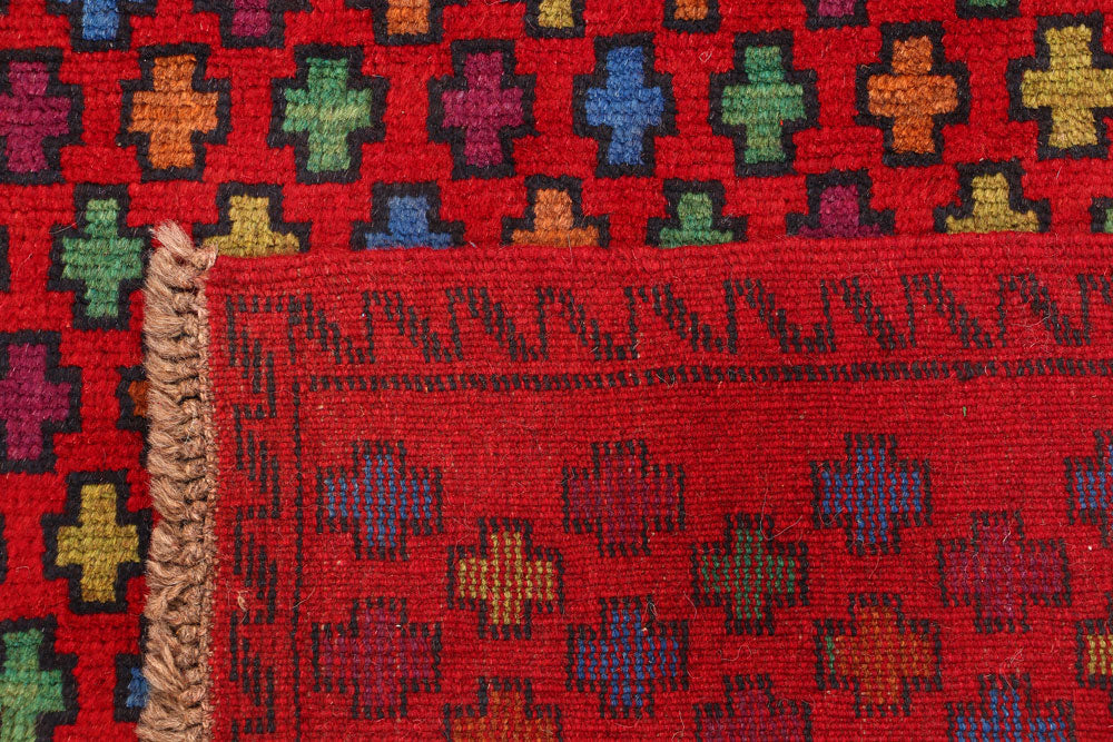 Firebrick Baluchi 3' 8 x 6' 4 - No. 54991 - ALRUG Rug Store