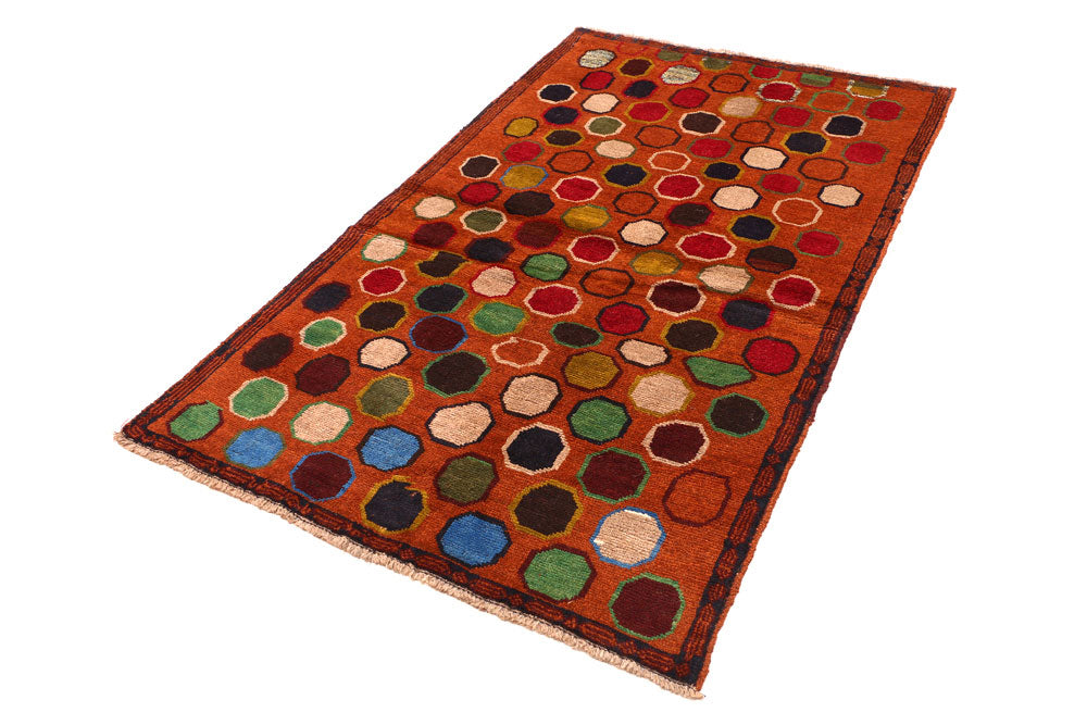 Chocolate Baluchi 3' 8 x 5' 11 - No. 54992 - ALRUG Rug Store