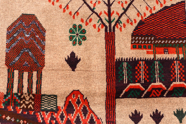 Wheat Baluchi 3' 10 x 5' 5 - No. 55000 - ALRUG Rug Store