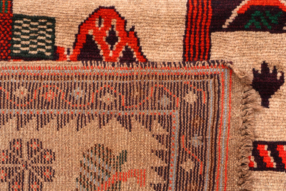 Wheat Baluchi 3' 10 x 5' 5 - No. 55000 - ALRUG Rug Store