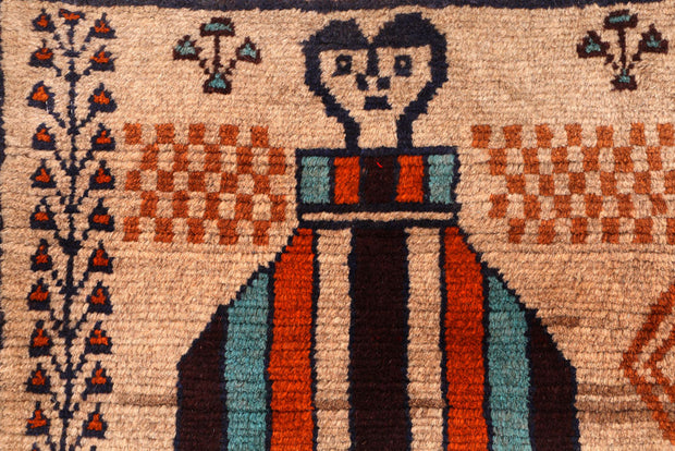 Wheat Baluchi 4' 2 x 5' 9 - No. 55009 - ALRUG Rug Store