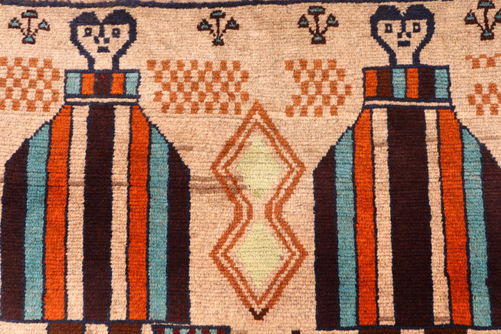 Wheat Baluchi 4' 2 x 5' 9 - No. 55009 - ALRUG Rug Store