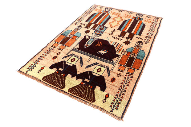 Wheat Baluchi 4' 2 x 5' 9 - No. 55009 - ALRUG Rug Store