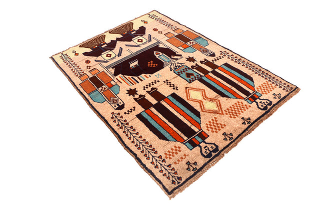 Wheat Baluchi 4' 2 x 5' 9 - No. 55009 - ALRUG Rug Store