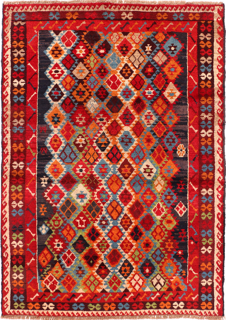 Multi Colored Baluchi 4' x 5' 9 - No. 55010 - ALRUG Rug Store