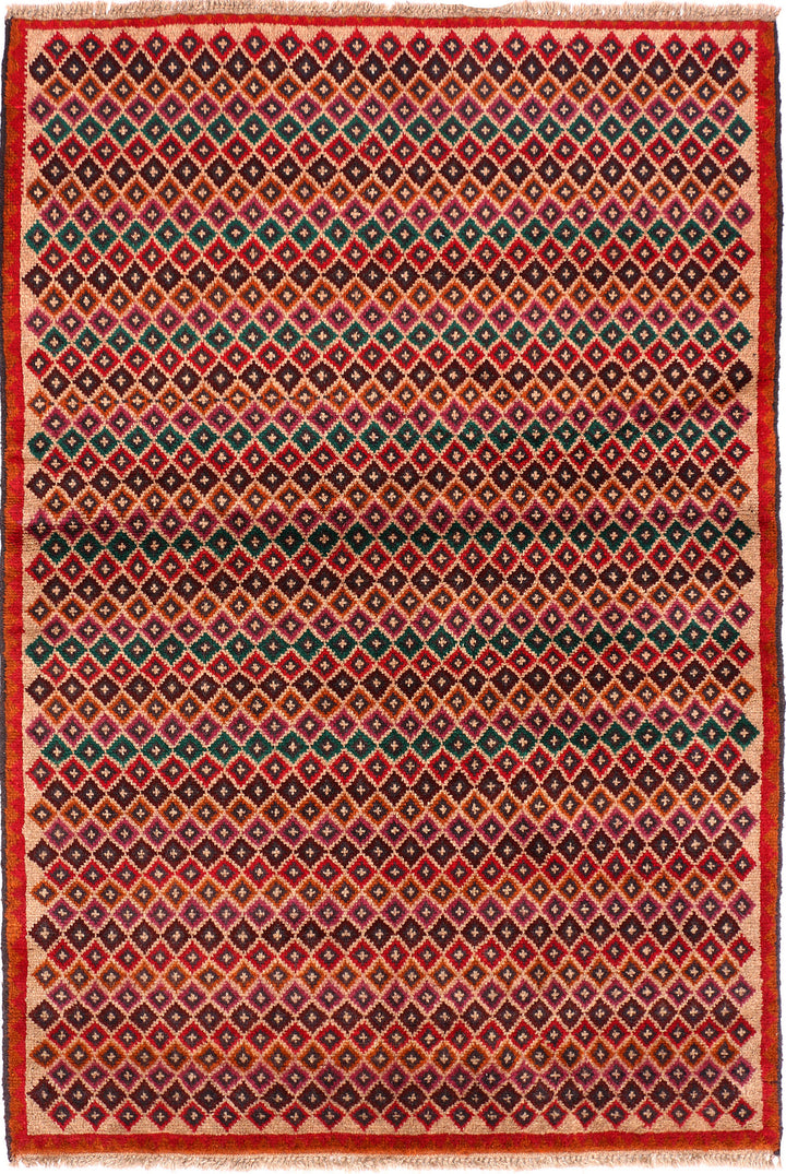 Multi Colored Baluchi 4' x 5' 10 - No. 55012 - ALRUG Rug Store