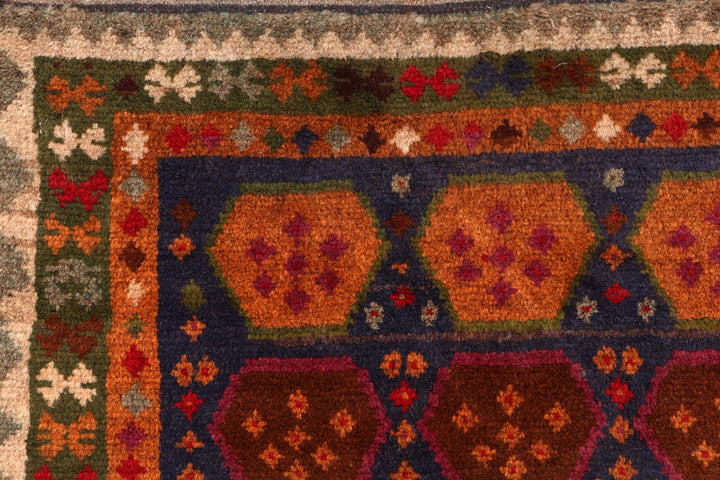 Multi Colored Baluchi 4' x 5' 9 - No. 55014 - ALRUG Rug Store