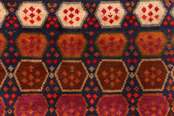 Multi Colored Baluchi 4' x 5' 9 - No. 55014 - ALRUG Rug Store
