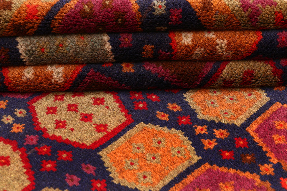 Multi Colored Baluchi 4' x 5' 9 - No. 55014 - ALRUG Rug Store