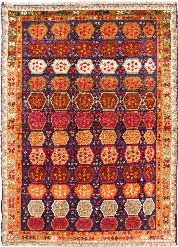 Multi Colored Baluchi 4' x 5' 9 - No. 55014 - ALRUG Rug Store