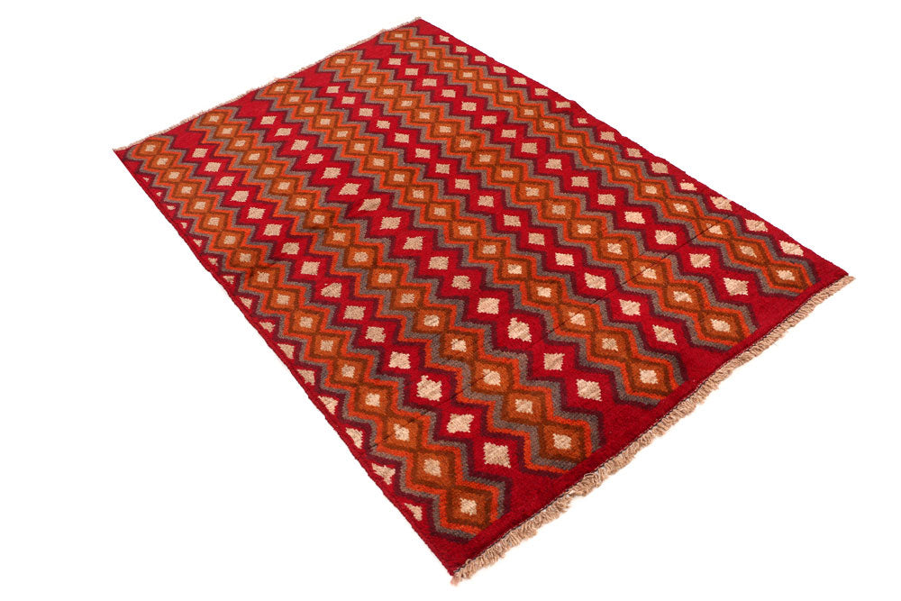Multi Colored Baluchi 3' 9 x 5' 6 - No. 55015 - ALRUG Rug Store