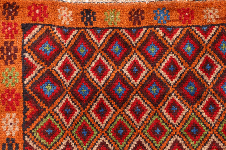 Multi Colored Baluchi 4' x 5' 7 - No. 55025 - ALRUG Rug Store