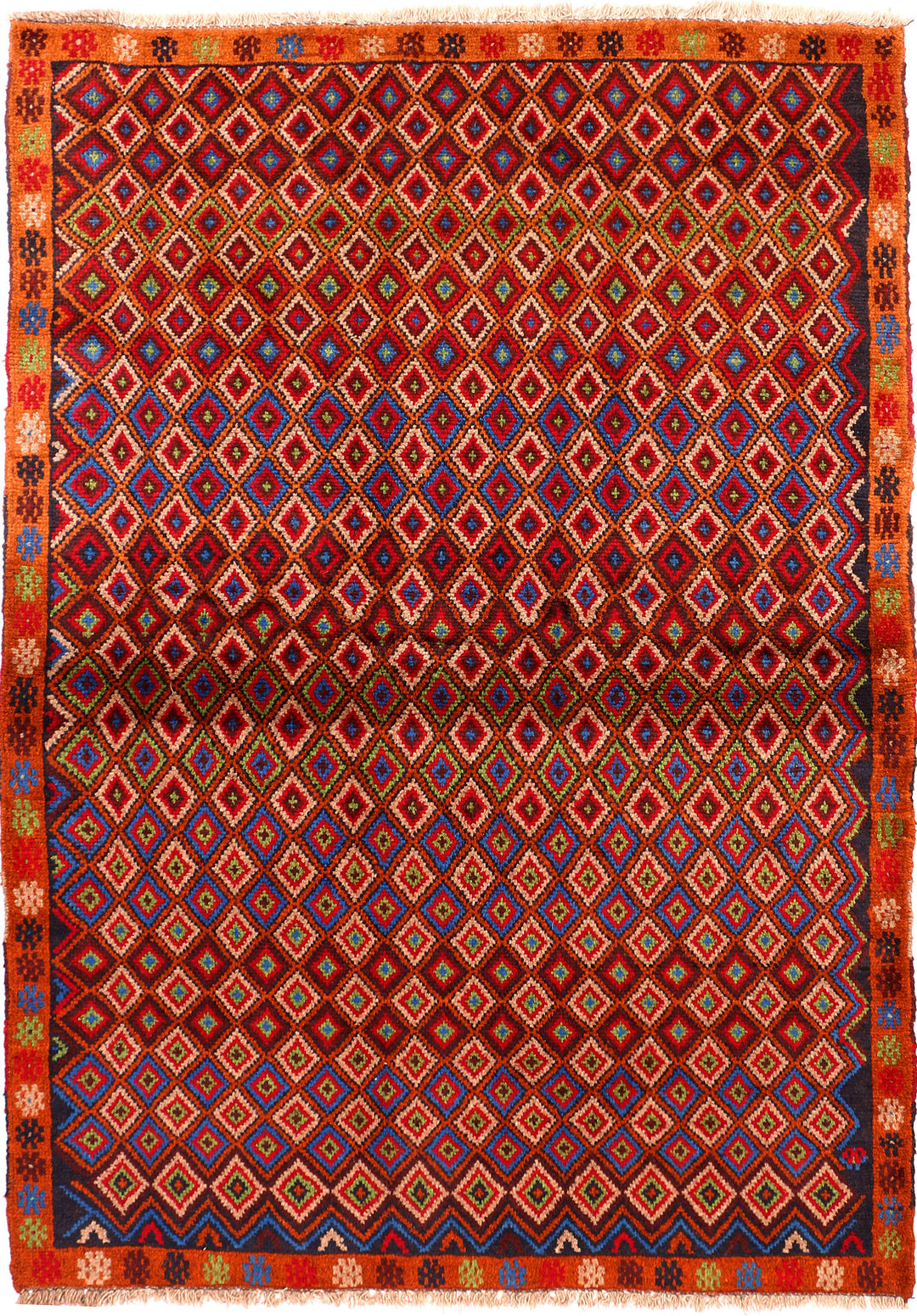 Multi Colored Baluchi 4' x 5' 7 - No. 55025 - ALRUG Rug Store