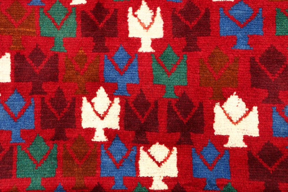 Firebrick Baluchi 3' 2 x 5' 2 - No. 55070 - ALRUG Rug Store