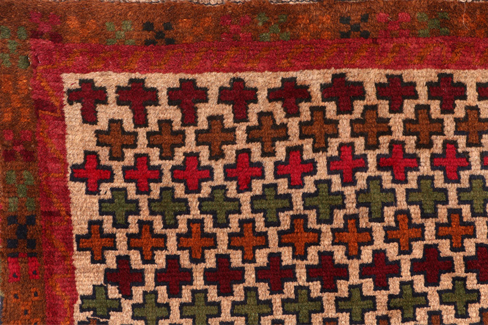 Bisque Baluchi 3' 5 x 4' 11 - No. 55071 - ALRUG Rug Store