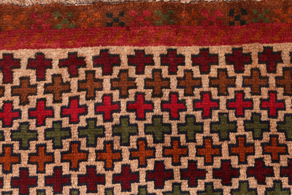 Bisque Baluchi 3' 5 x 4' 11 - No. 55071 - ALRUG Rug Store