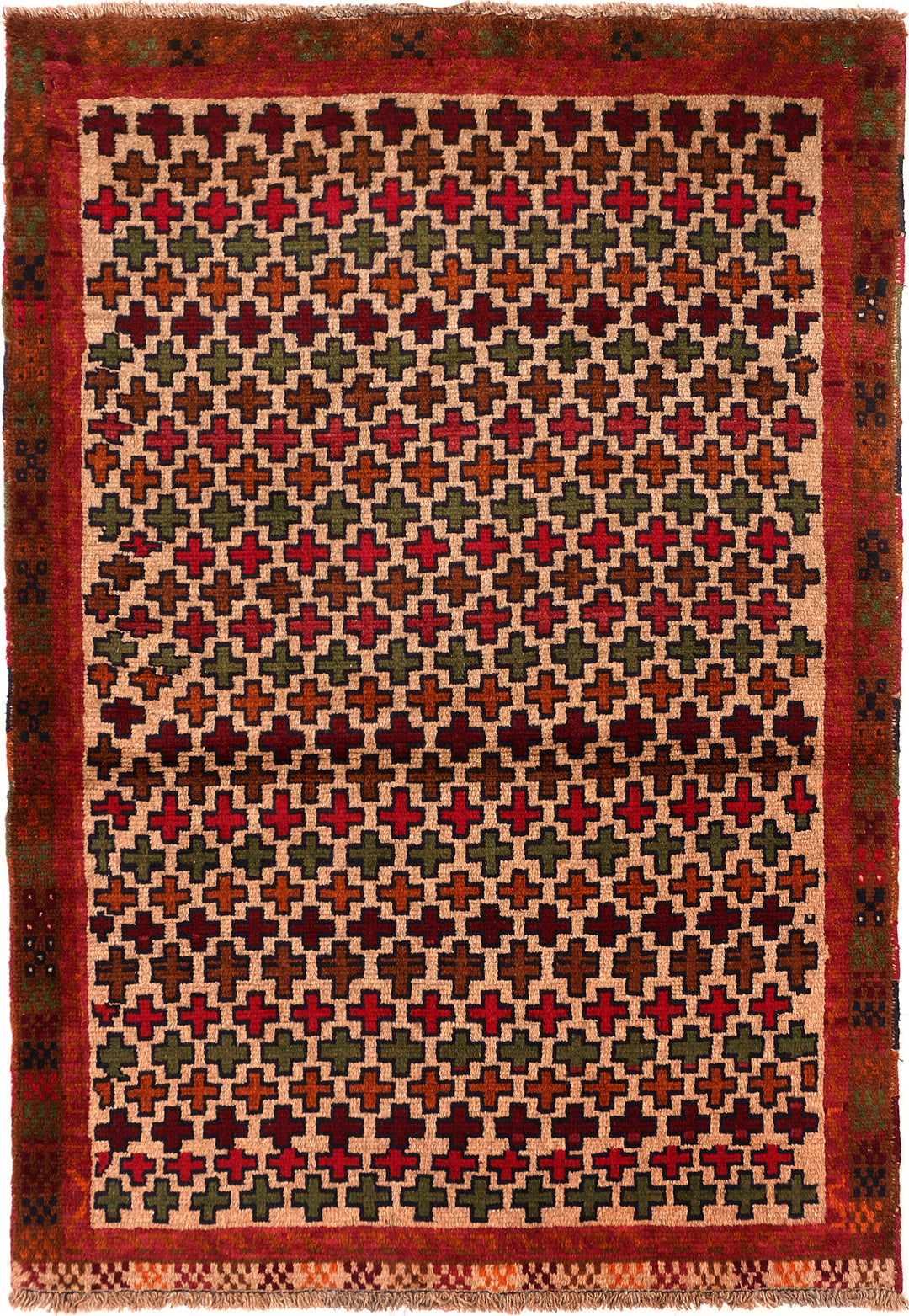 Bisque Baluchi 3' 5 x 4' 11 - No. 55071 - ALRUG Rug Store