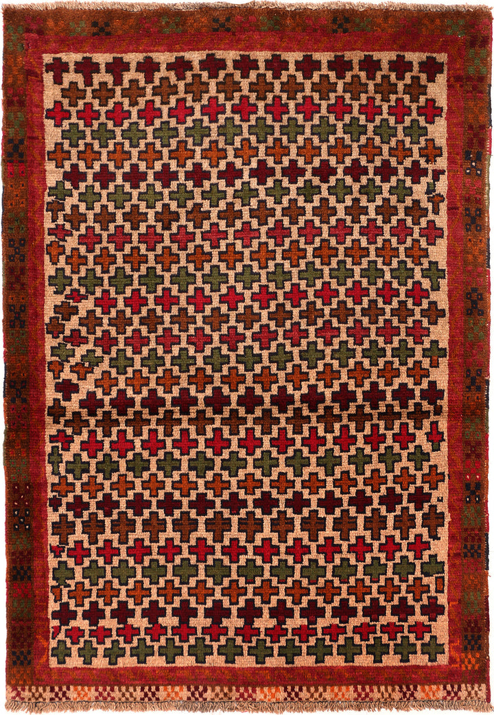 Bisque Baluchi 3' 5 x 4' 11 - No. 55071 - ALRUG Rug Store