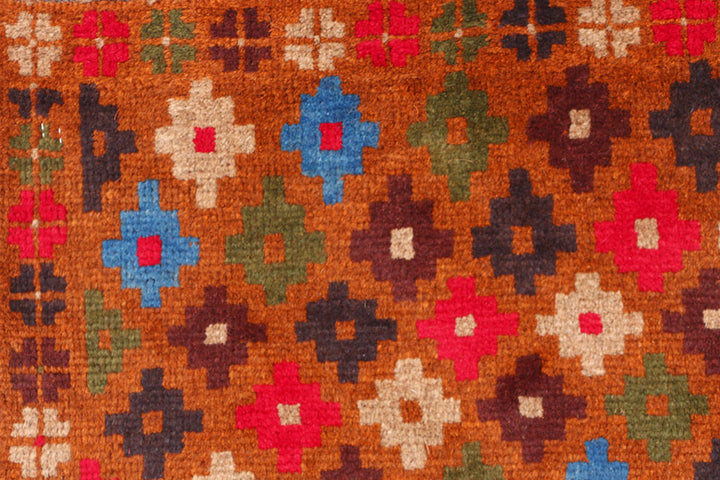 Saddle Brown Baluchi 3' 3 x 4' 10 - No. 55072 - ALRUG Rug Store
