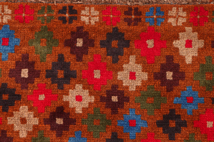 Saddle Brown Baluchi 3' 3 x 4' 10 - No. 55072 - ALRUG Rug Store