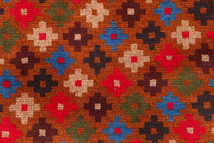 Saddle Brown Baluchi 3' 3 x 4' 10 - No. 55072 - ALRUG Rug Store