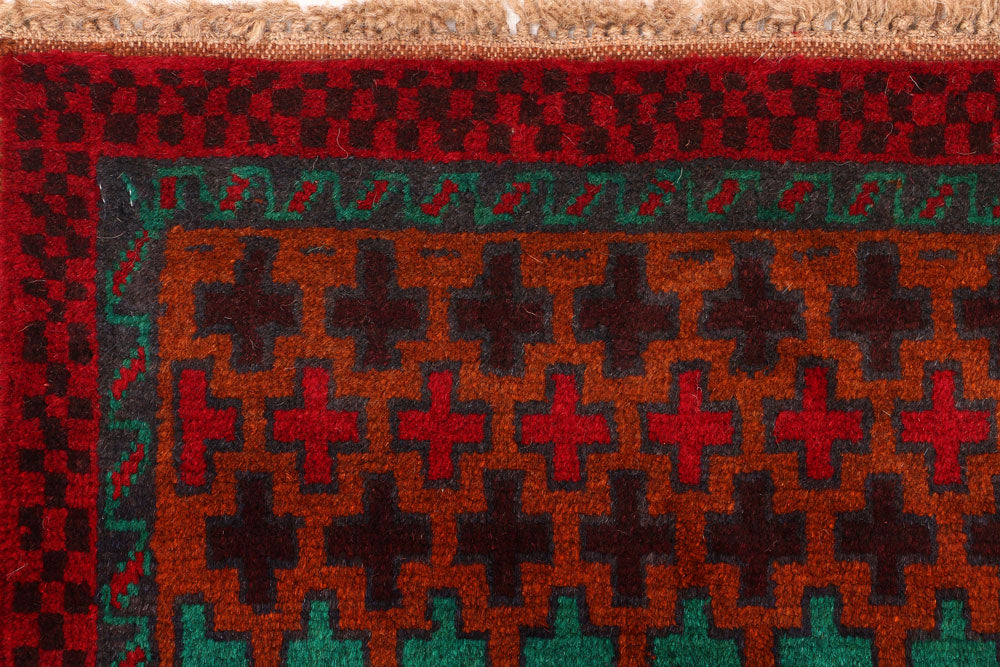 Saddle Brown Baluchi 3' 4 x 5' 3 - No. 55074 - ALRUG Rug Store