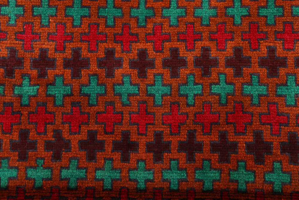 Saddle Brown Baluchi 3' 4 x 5' 3 - No. 55074 - ALRUG Rug Store