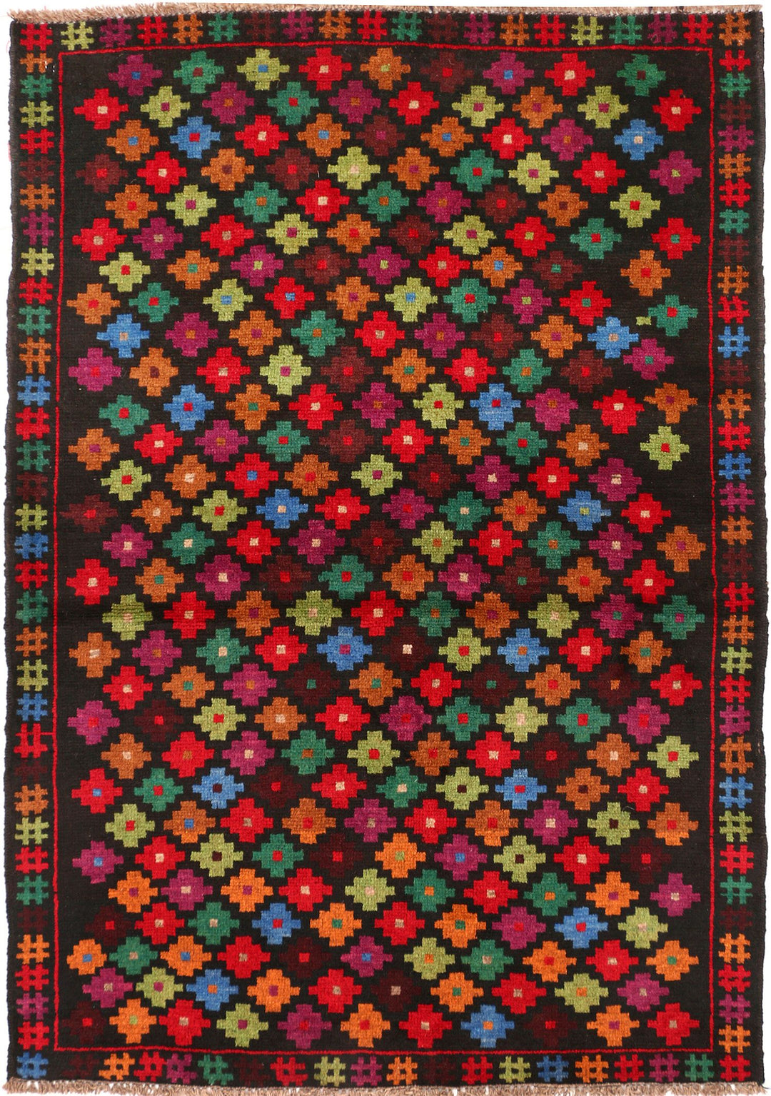 Baluchi 3' 5 x 4' 11 - No. 55075 - ALRUG Rug Store