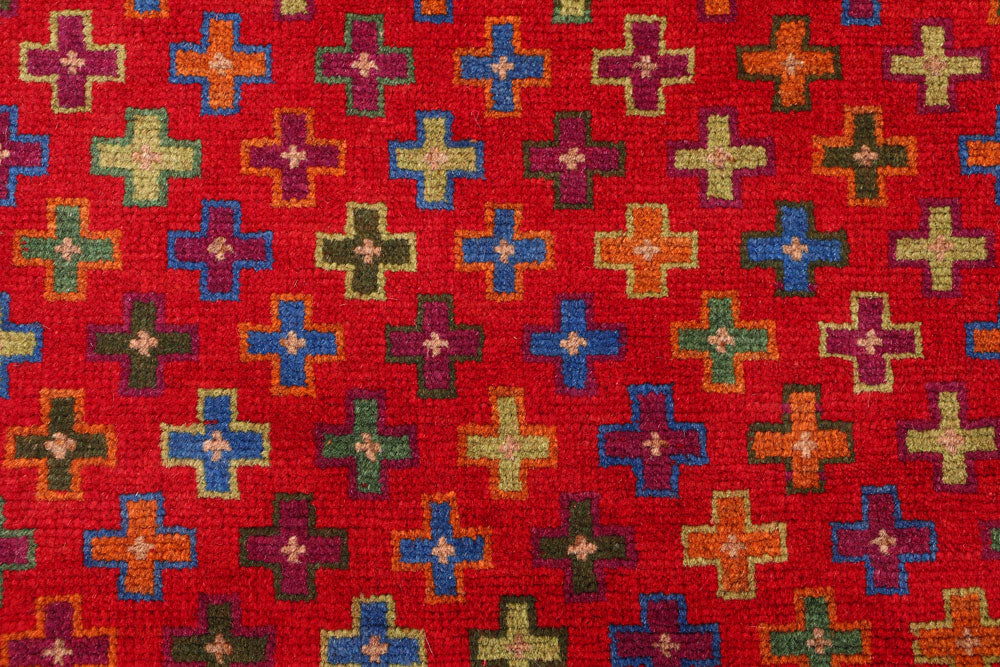 Firebrick Baluchi 3' 4 x 4' 9 - No. 55078 - ALRUG Rug Store