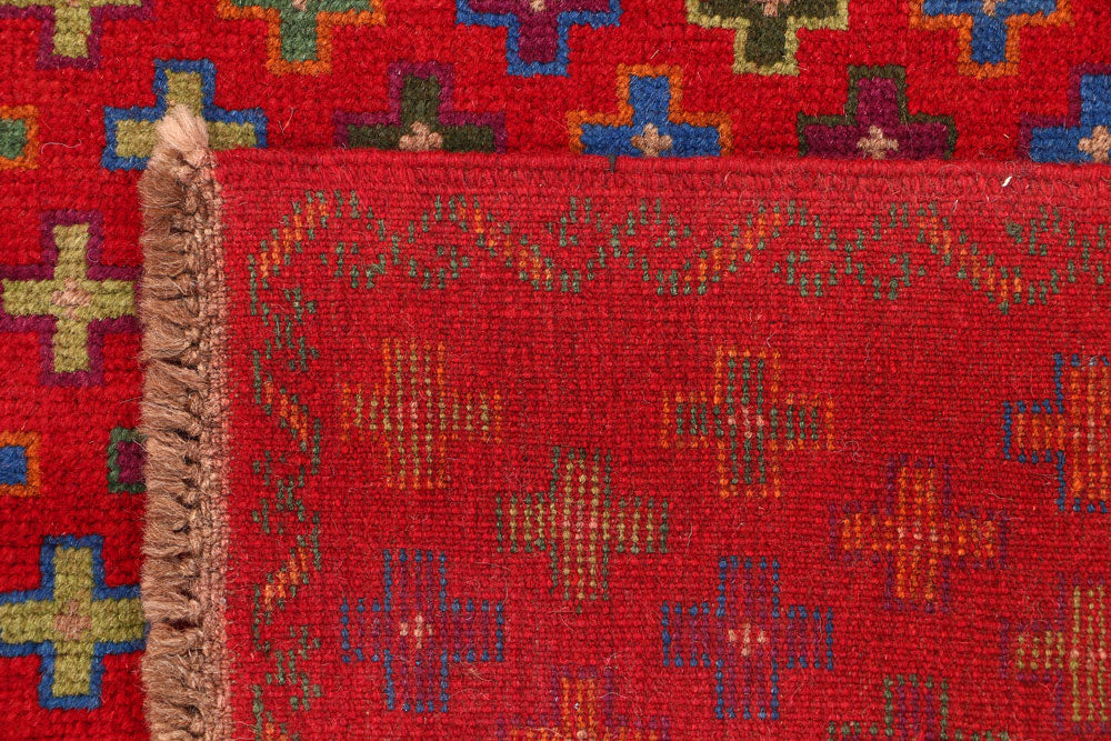 Firebrick Baluchi 3' 4 x 4' 9 - No. 55078 - ALRUG Rug Store