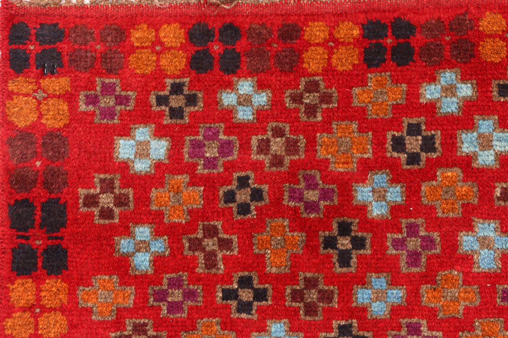 Firebrick Baluchi 3' 3 x 4' 6 - No. 55082 - ALRUG Rug Store