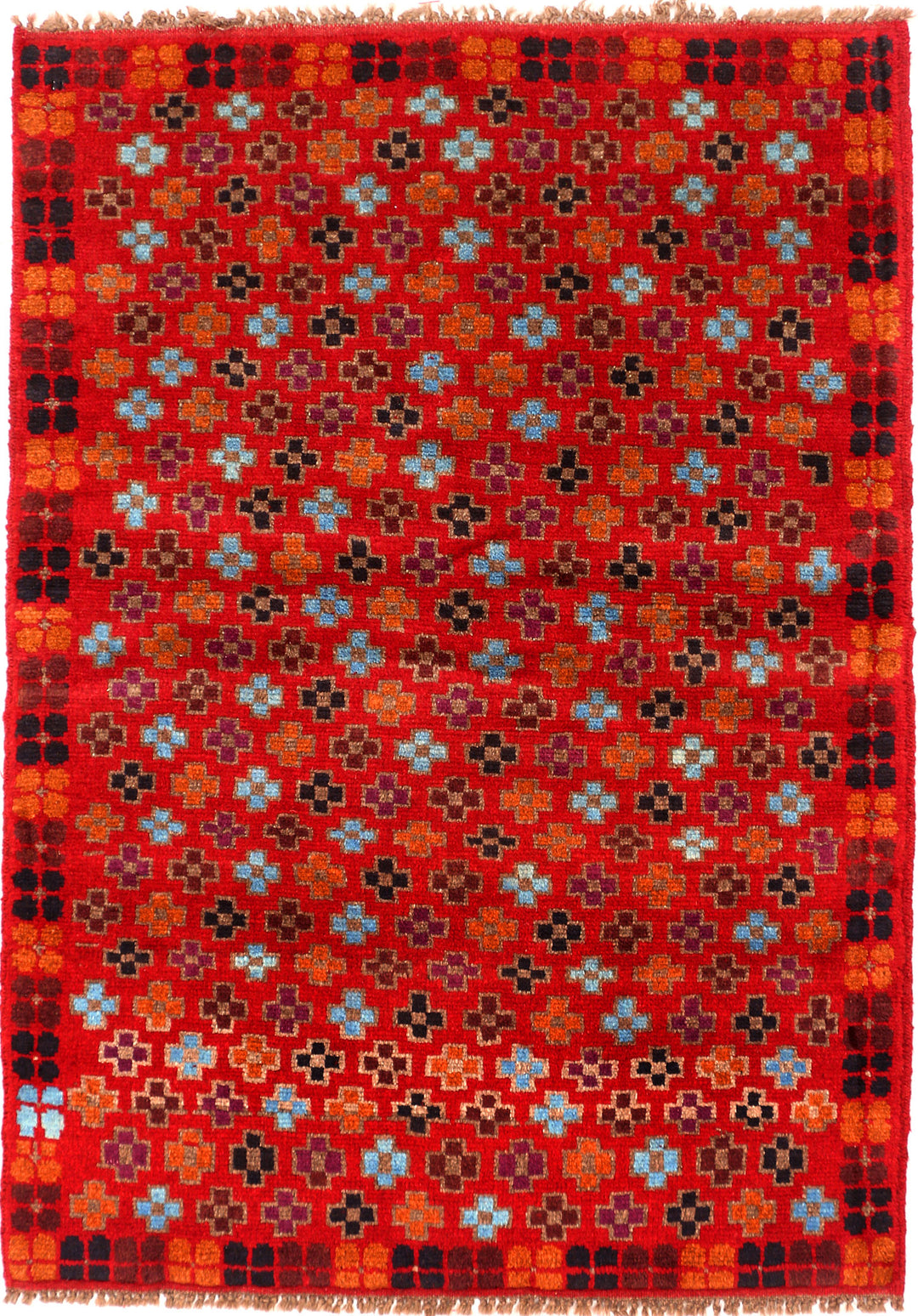 Firebrick Baluchi 3' 3 x 4' 6 - No. 55082 - ALRUG Rug Store