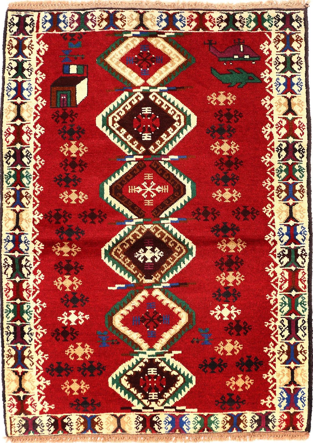Baluchi 3' 5 x 4' 9 - No. 55085 - ALRUG Rug Store