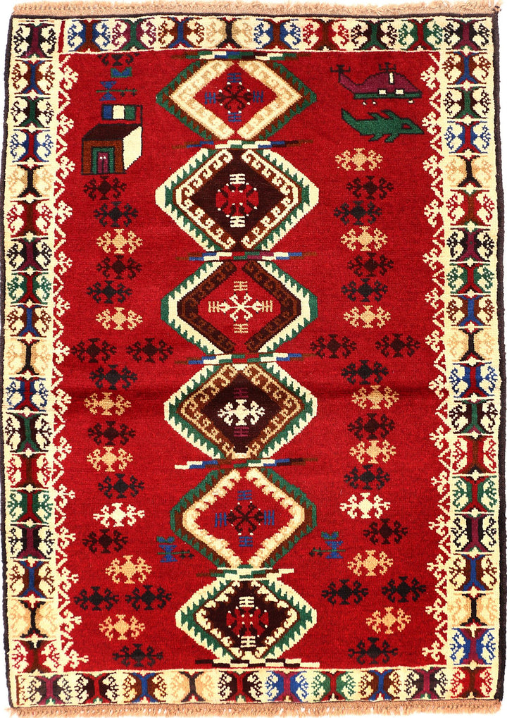 Baluchi 3' 5 x 4' 9 - No. 55085 - ALRUG Rug Store