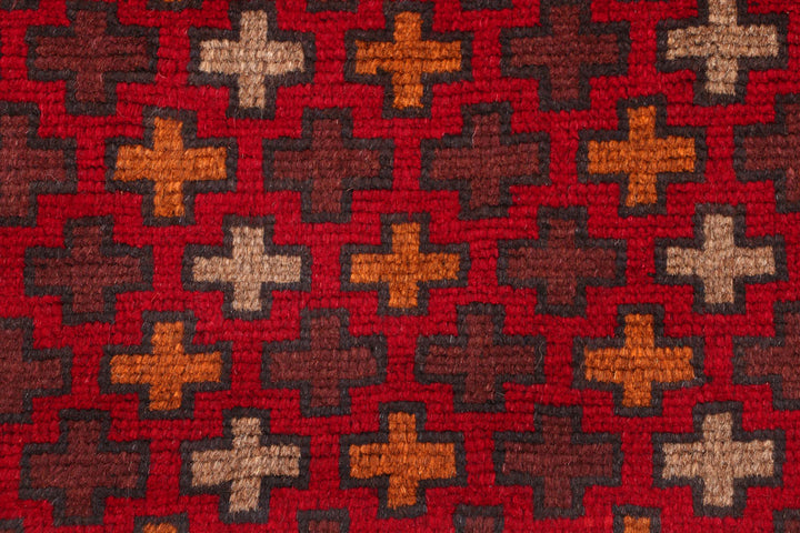 Firebrick Baluchi 3' 7 x 4' 6 - No. 55086 - ALRUG Rug Store