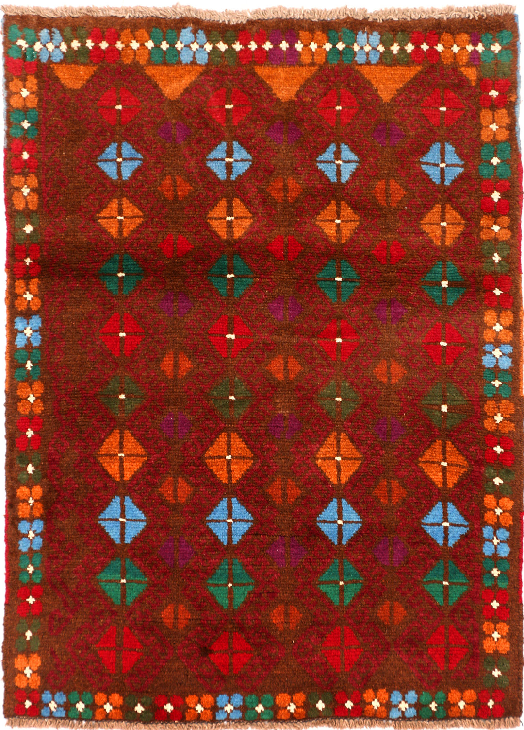 Brown Baluchi 3' 2 x 4' 3 - No. 55087 - ALRUG Rug Store