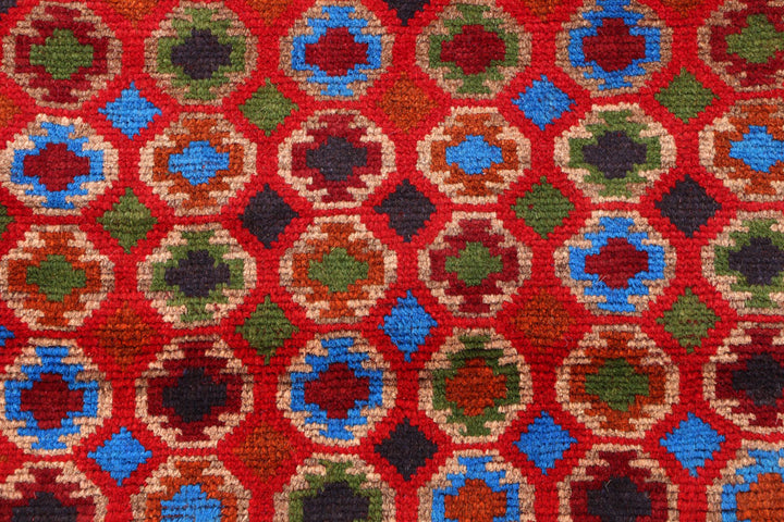 Firebrick Baluchi 3' 5 x 4' 9 - No. 55095 - ALRUG Rug Store