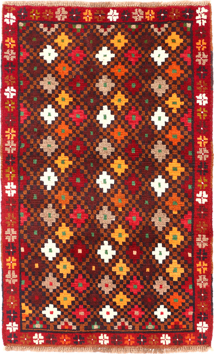 Multi Colored Baluchi 2' 10 x 4' 8 - No. 55097 - ALRUG Rug Store