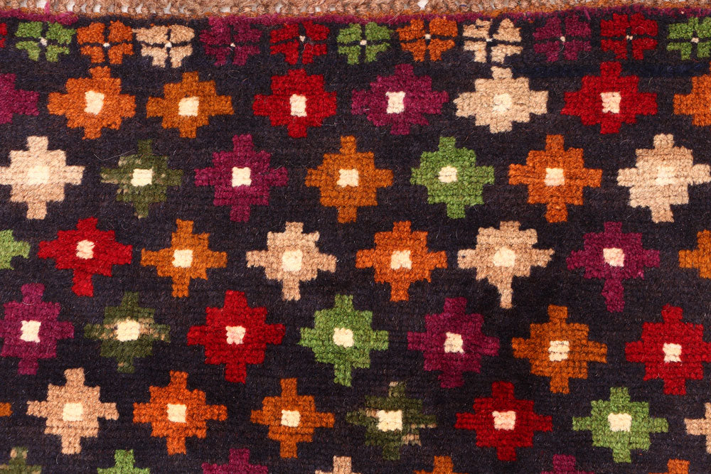 Multi Colored Baluchi 3' 3 x 4' 11 - No. 55101 - ALRUG Rug Store